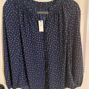 Talbots‎ brand new with tags anchor blouse size P